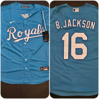 Bo Jackson KC Royals Jersey Large