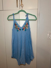 Walmart blue beach coverup dress