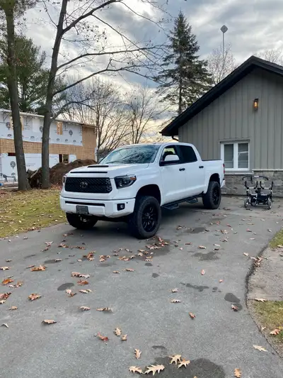 Fuel wheels with Nitto Ridge Grappler tires. The tires have a bit of life left on them. Wheels are o...