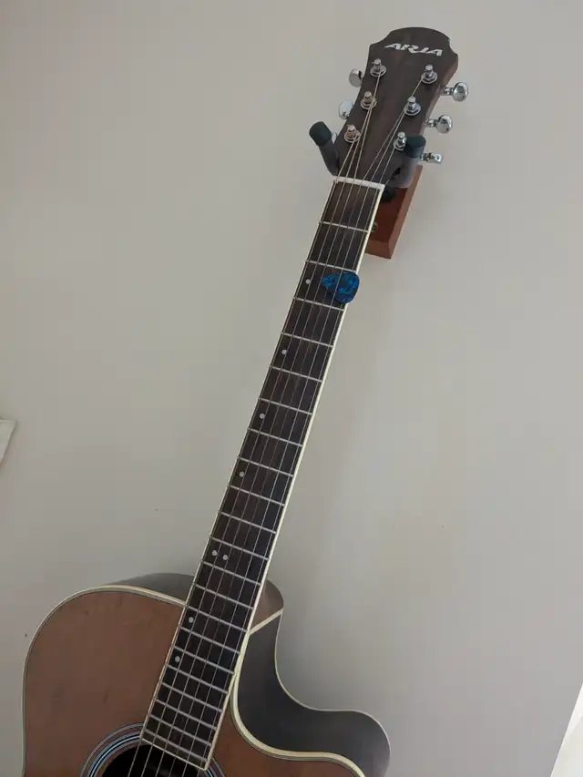 Aria Acoustic Electric Guitar in Guitars in Edmonton - Image 6