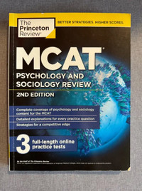 MCAT Prep Medical School Prep (Princeton Review) 3 textbooks