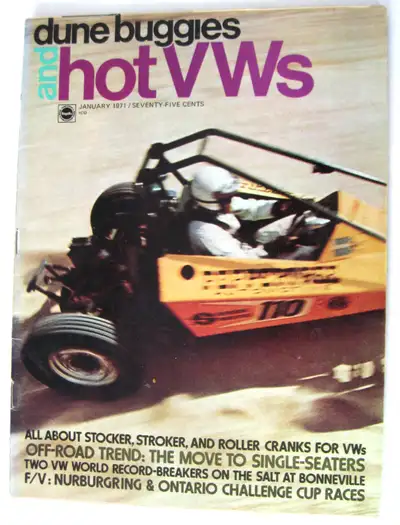 VINTAGE 1971 DUNE BUGGIES & HOT VWs MAGAZINES... YOUR CHOICE 10$ EACH Magazines are in nice conditio...