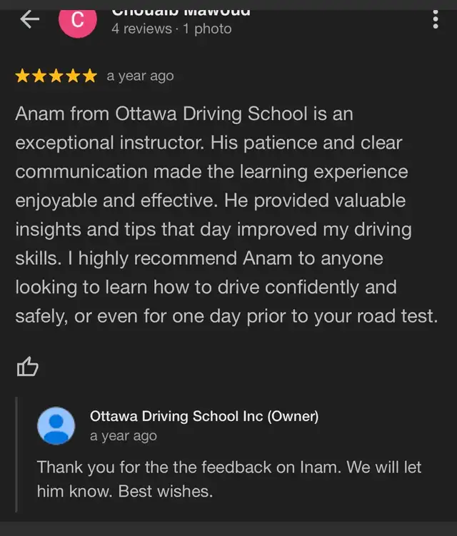 Driving Lessons : Ottawa $4563611962255617122