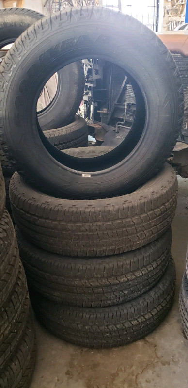 Four new Goodyear Wrangler 265/65R18 in Tires & Rims in Penticton