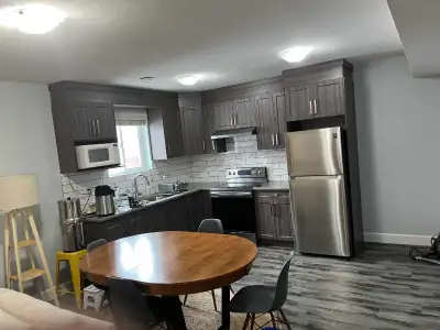 1 bedroom basement apartment for rent ideal for single working professional Private entrance from si...