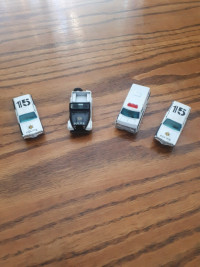 Lot Of 4 Vintage Yatming Police Diecast Cars Made In Hong Kong