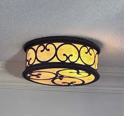 Farmhouse Rustic Flush Mount Ceiling Light Fixture 17", View more