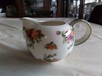 Casual Elegance Old Country Roses Ivory Milk Pitcher 4x3 Inches