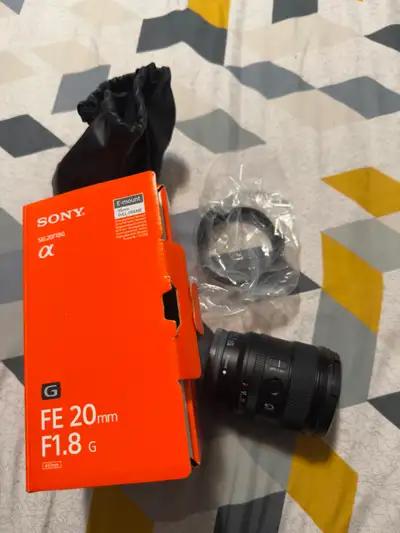 Sony FE 20 mm F1.8 G Lens Full-Frame E-Mount Wide angle lens, View more