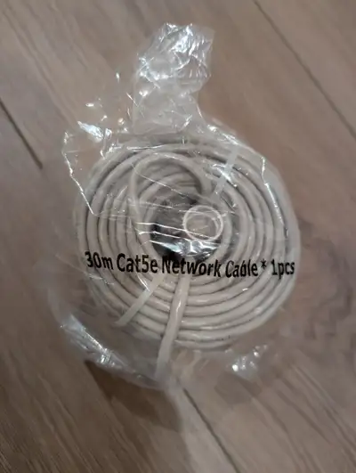 6x 30m (180m total) Cat 5e cable, View more