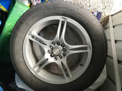 4 Michelin X-Ice 225/60 R17 winter tires on attractive alloy rims – good condition, sold Subaru. For...