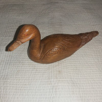 Hand crafted wood duck decoy