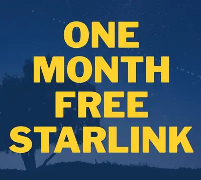  Get 1 Month of Starlink Free!, View more