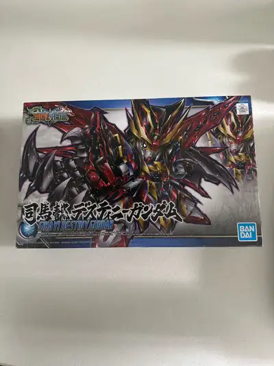 This brand new Bandai Sima Yi Destiny Gundam model kit is ready for assembly, featuring intricate de...