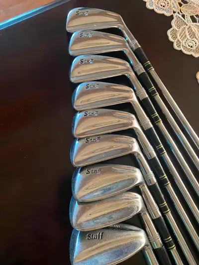 An older set of irons Good for beginners As per pics