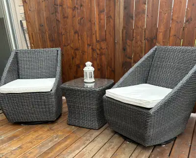Patio & Garden Furniture-Swivel Chair, View more