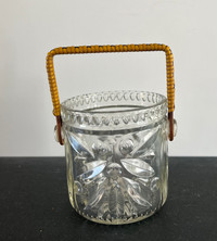  Vintage Ice Bucket with woven handle