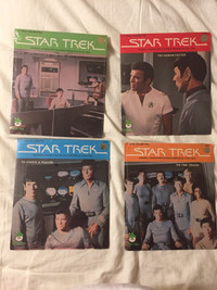 Set Of 4 Star Trek 45 Story Records SEALED