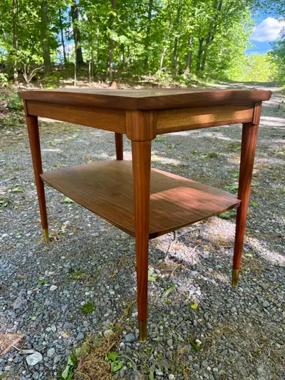 Walnut not Teak Mid Century Modern Sidetable Coffee Table , View more