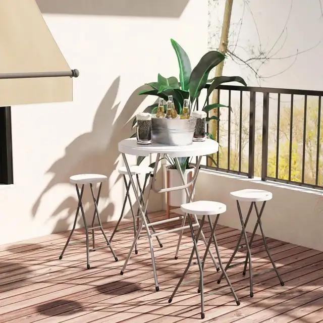 29"H Folding Outdoor Bar Stool in Chairs & Recliners in Markham / York Region - Image 9