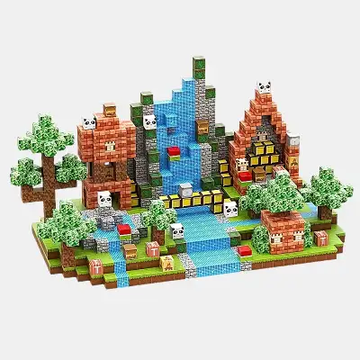 Unopend Minecraft magnetic building blocks playset makes different builds or customize your own Perf...