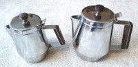 Vintage Danish Stainless Steel Coffee Pot and Tea Pot