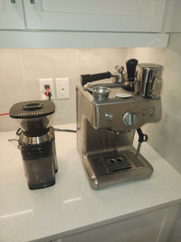 Breville temp duo + grinder + duo and single cup