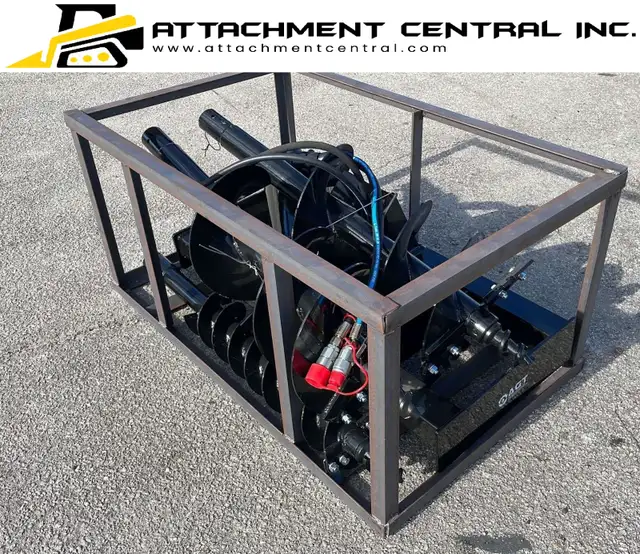 Skid Steer Hydraulic Auger Attachment w/ 3 Bits - 6", 12", 14" in Other in Regina - Image 9