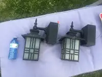 Black outdoor lights