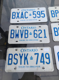 Modern Issued Ontario License Plates