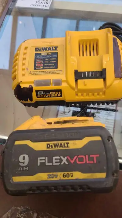 Dewalt 20v/60v max flex charger and battery, View more