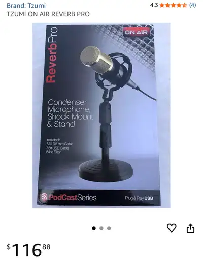 Condensor, Microphone, Shack Mount and Stand Kit, View more