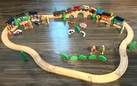 Wooden Farm Train Set