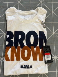 Bron Knows - Nike Dri Fit T Shirt BNWT - Sz. Large 