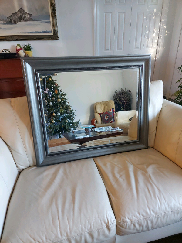 Framed mirror 29 x 35 or 35 x 29 depending how you place it. in Home Décor & Accents in Moncton
