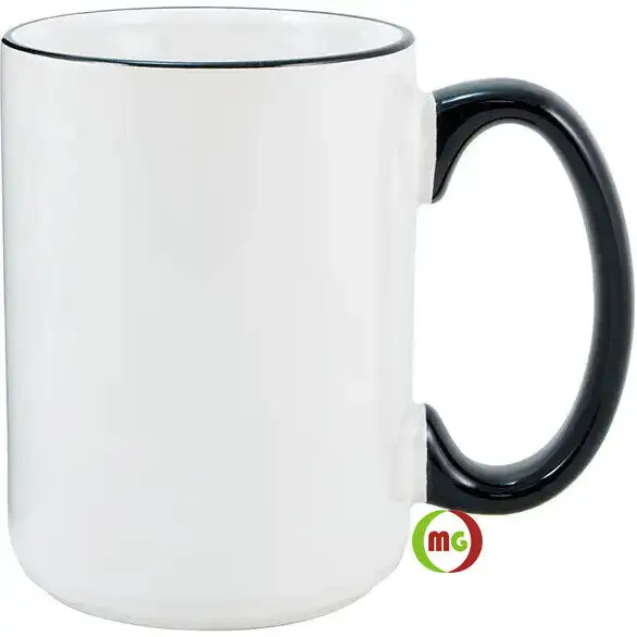 15oz Sublimation Mugs rim/handle Black 36pcs/case in Arts & Collectibles in City of Toronto - Image 2
