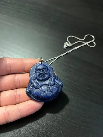 Chinese natural blue Lapis lazuli necklace, View more