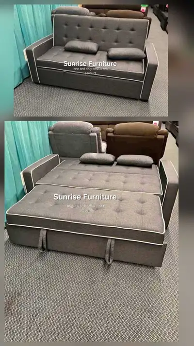 I'm offering a brand new, grey two-seater sofa bed Cash on Delivery or Store Visit Pick Up both Avai...