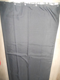 shower curtain black fabric