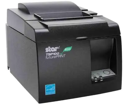 Star MicronicsTSP143IIU Gry US ECO - Monochrome Thermal Receipt Printer - Cutter - USB - Gray - Inte...