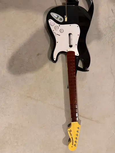 PS RockBand Fender Stratocaster Wireless Guitar + Dongle, View more