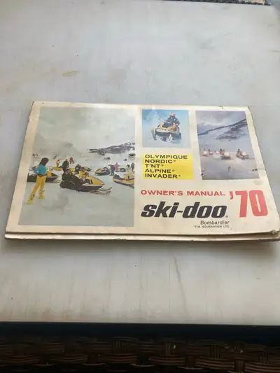 1970 Bombardier ski-doo owners manual, View more