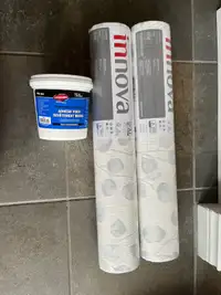 Home Depot wallpaper and Adhesive (paid $54 per roll) 