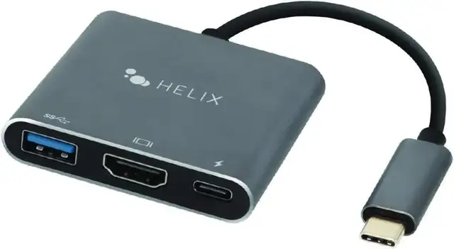 Helix 3-in-1 USB-C Adapter w/ USB-A, HDMI & USB-C Ports ETHHUB3 in Cables & Connectors in Kitchener / Waterloo - Image 2