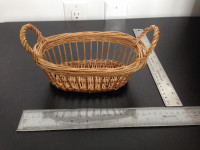 Handle Oval Wicker Basket Small centrepiece crafting supplies