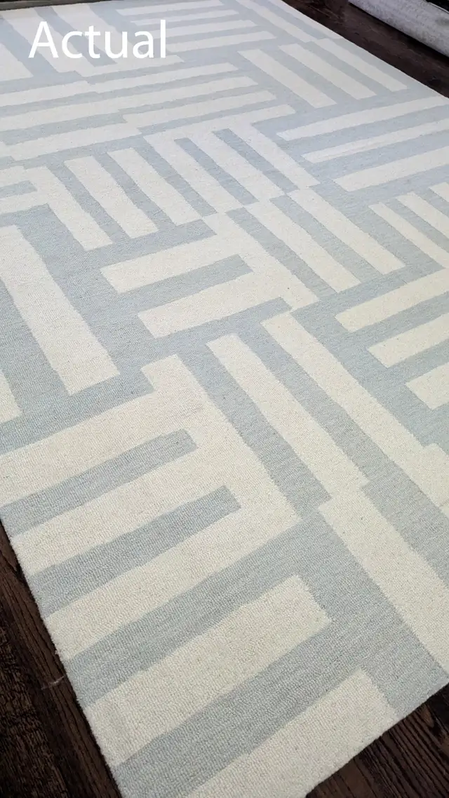 9x12 Abstract Wool Hand Tufted Area Rug in Rugs, Carpets & Runners in Markham / York Region - Image 11