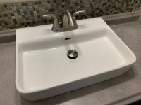 BATHROOM SINK AND FAUCET