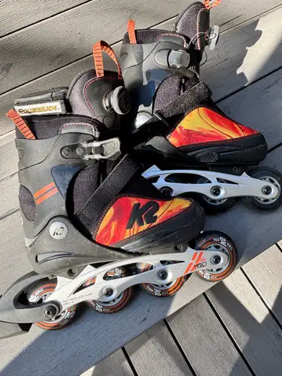 Almost new - K2 SK8 Hero Rollerblades (adjustable size 4-8), View more