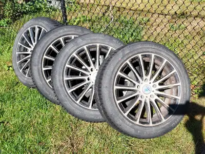 Lots of wear remaining in this set with no damage or plugs. See photos. Tires sell new for approx $2...