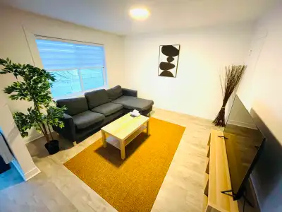 Situé au dernier étage d'un triplex, ce superbe 5 ½ rénové offre un espace de vie moderne, spacieux...